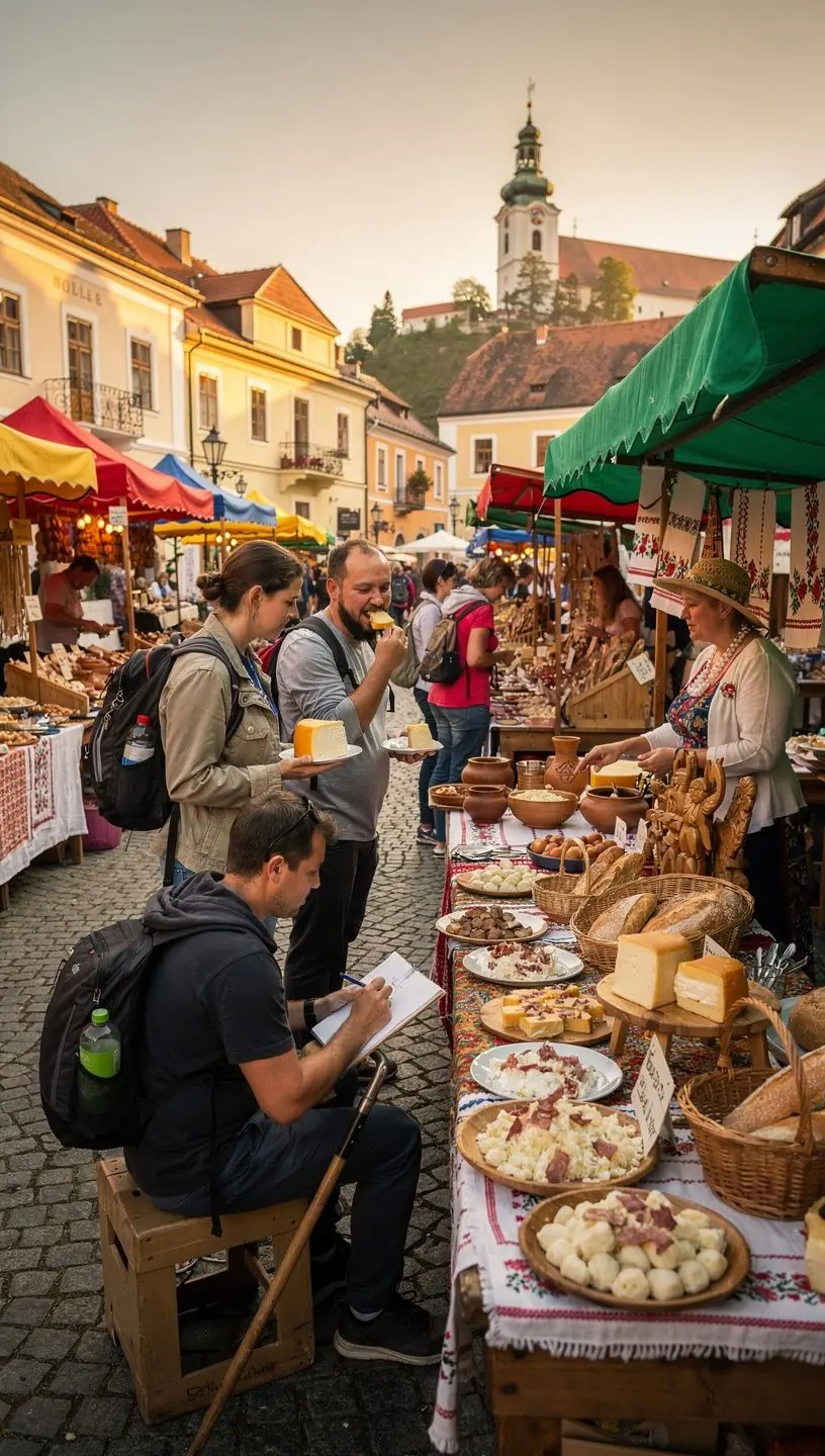 Detailed map showcasing balanced tourism routes through Slovakia’s mountains and valleys with recommended stop order for realistic travel pacing and scenic highlights